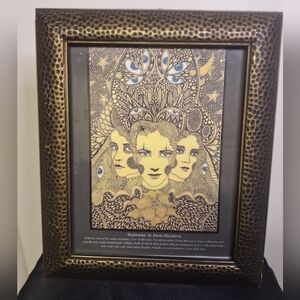 Art By Daria Hlazatova Called "Beginning" In Copper-Toned Picture Frame